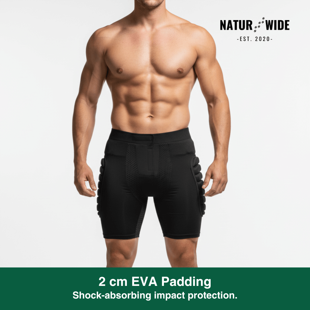 3D Padded Protective Shorts – Hip & Tailbone Guard for Skiing