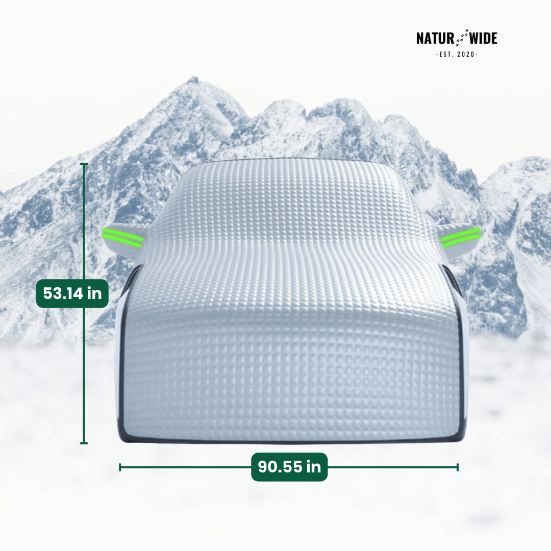 Car Windshield Snow Cover – Frost & Sun Protection for Sedans & SUVs