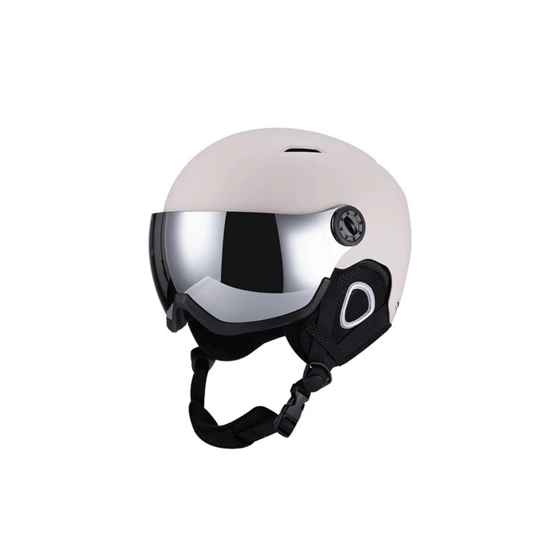 Premium Ski Helmet with Integrated Goggles – Warm & Shockproof