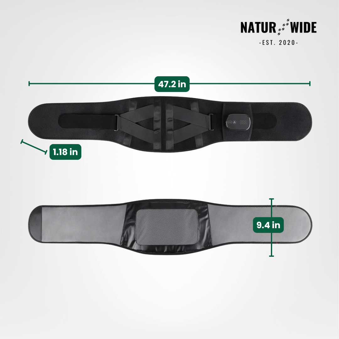 Back Massage Belt – Heating Pad, Vibration & Red Light Therapy