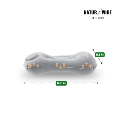 Ultralight Press-to-Inflate Camping Travel Pillow