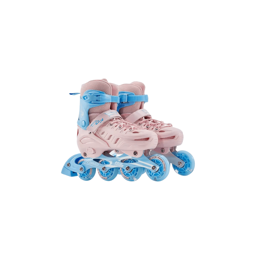 Adjustable Inline Skates for Kids and Adults Full Lights Up PU Wheels Outdoor Roller Skates Aluminum Alloy Bracket