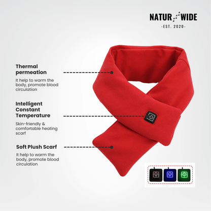 Electric Heated Scarf – USB Washable Thermal Neck Warmer