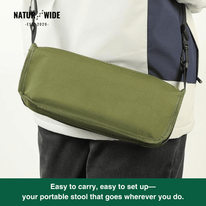 Foldable Camping Stool – Lightweight, Portable &amp; Durable with Carry Bag for Travel