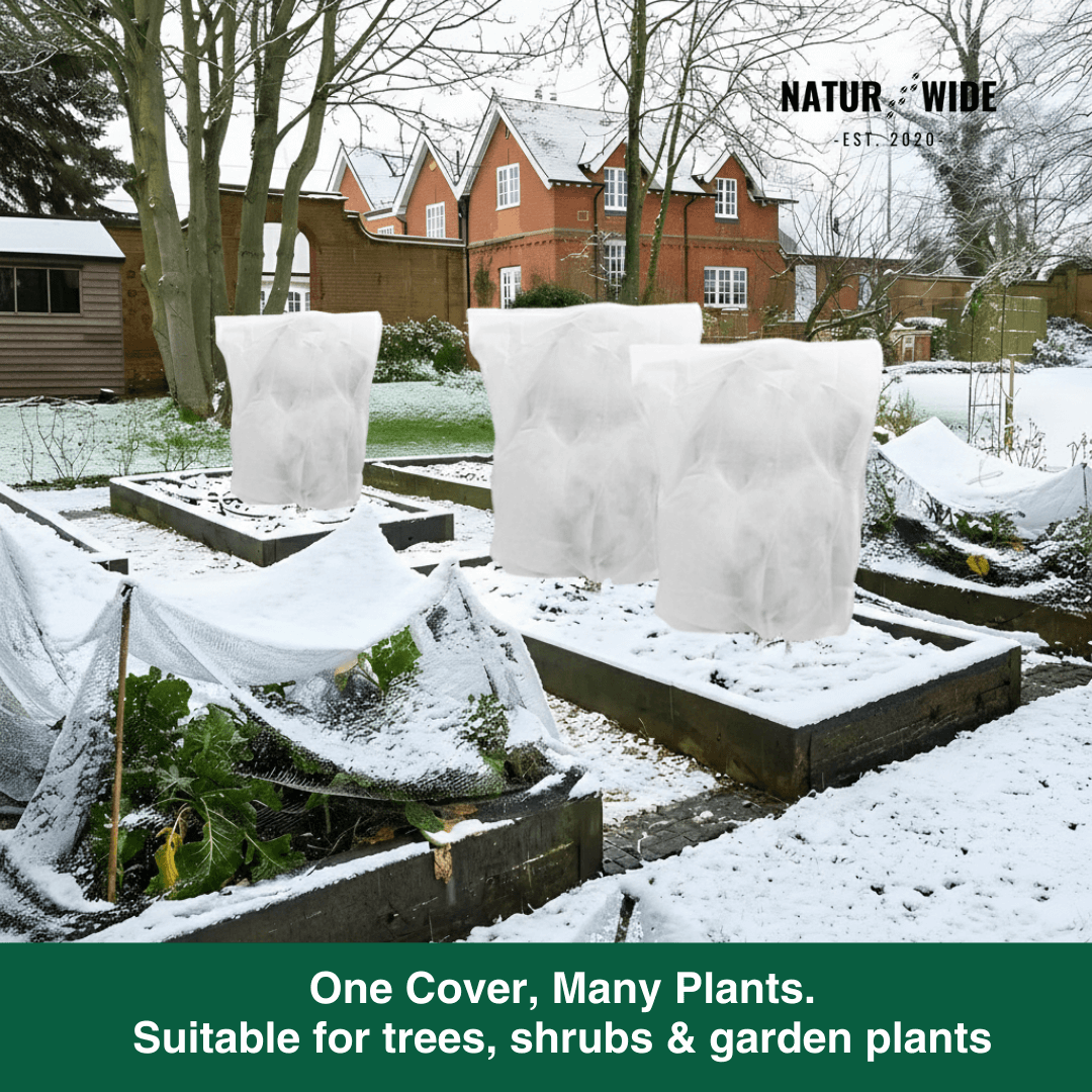 Winter Plant Protection Bag – Fleece Frost Cover with Zipper