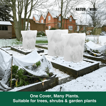 Winter Plant Protection Bag – Fleece Frost Cover with Zipper