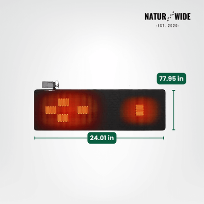 USB Heated Sleeping Mat – 5-Zone Camping Mattress Pad (78" x 24")