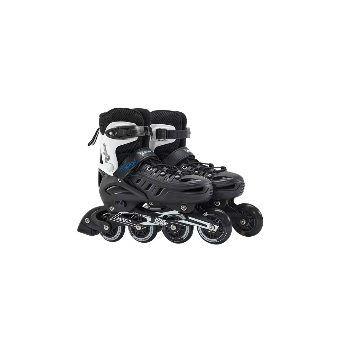 Adjustable Inline Skates for Kids and Adults Full Lights Up PU Wheels Outdoor Roller Skates Aluminum Alloy Bracket