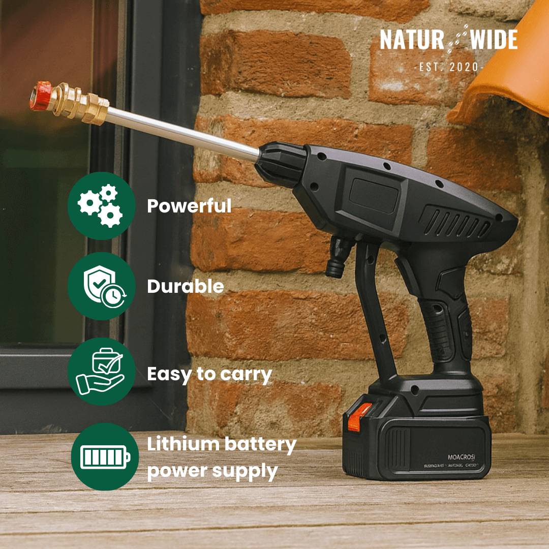 Cordless pressure washer - portable, powerful &amp; flexible