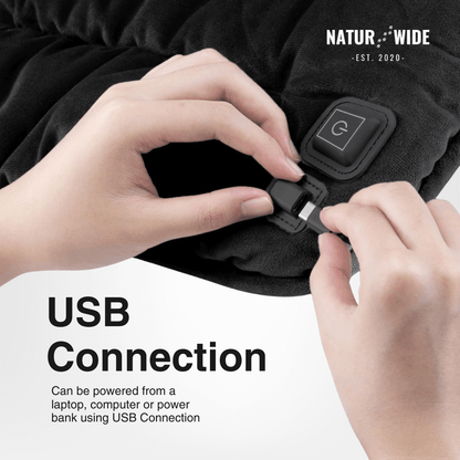 USB Electric Heating Cushion 18" – Heated Pad for Chair, Car &amp; Pets