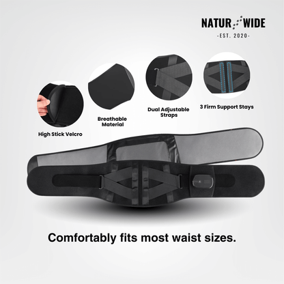 Back Massage Belt – Heating Pad, Vibration &amp; Red Light Therapy