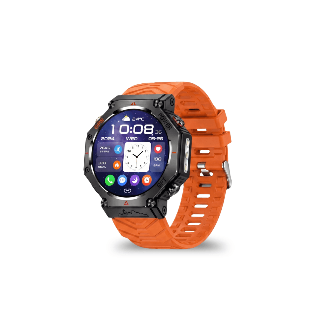 Military GPS Smart Watch – AMOLED, 10ATM, HD Bluetooth Call