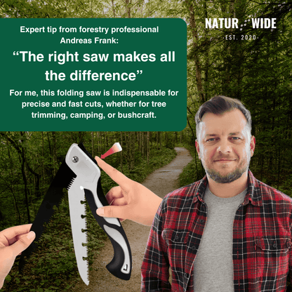 Folding outdoor saw for camping &amp; garden