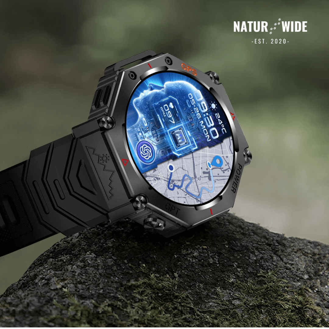 Military GPS Smart Watch – AMOLED, 10ATM, HD Bluetooth Call