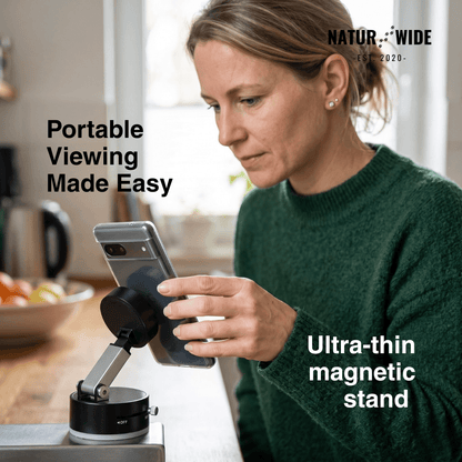 Magnetic Car Phone Mount – Vacuum Suction Cup, No-Trace Hold