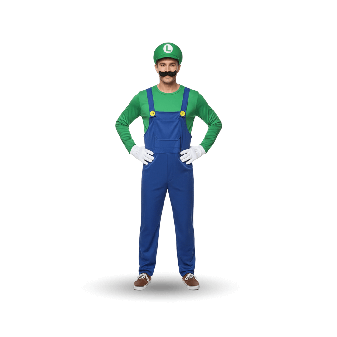 Mario & Luigi Cosplay Costume – Jumpsuit & Dress Set (Unisex)