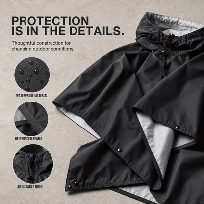 3 in 1 rain poncho – protection for all weather conditions