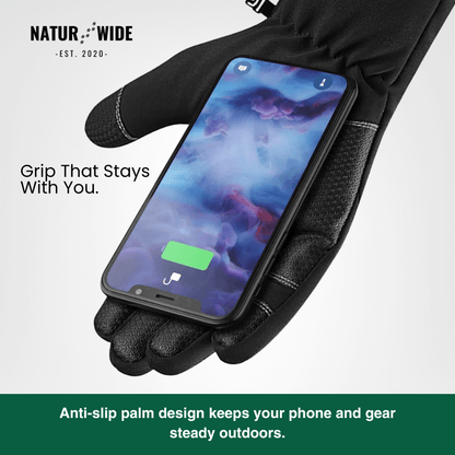 Naturwide Winter Gloves – Waterproof, Windproof &amp; Touchscreen Compatible