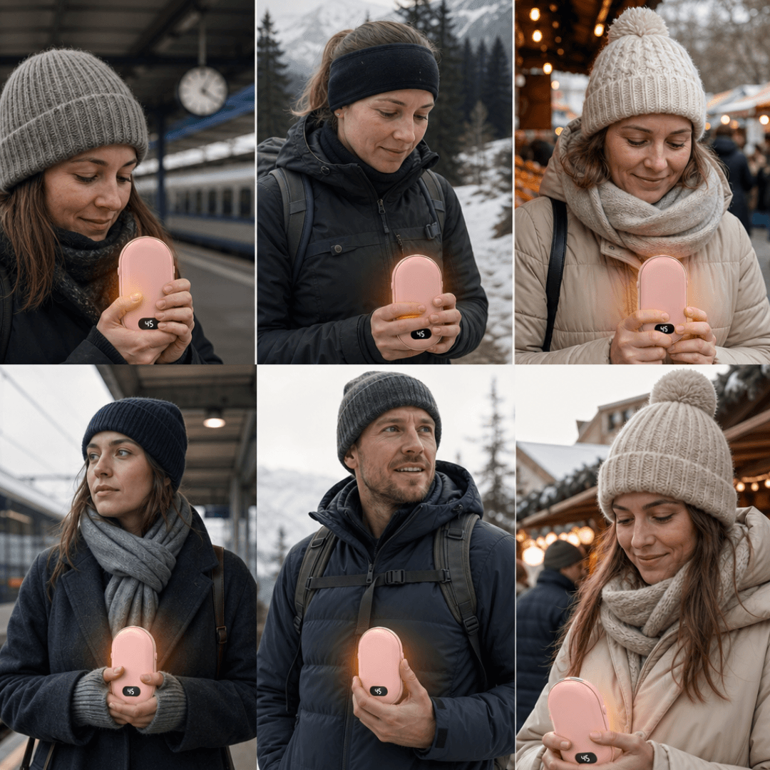 Double-Heat Hand Warmer – Rechargeable Pocket Warmer