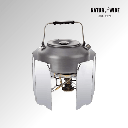 Ultralight 9-Plate Foldable Camping Stove Windshield