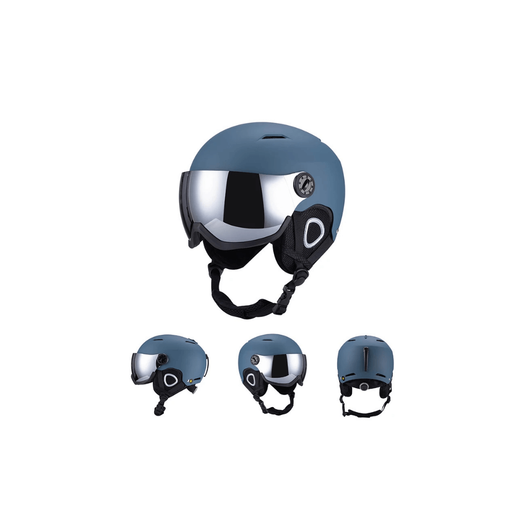 Premium Ski Helmet with Integrated Goggles – Warm &amp; Shockproof