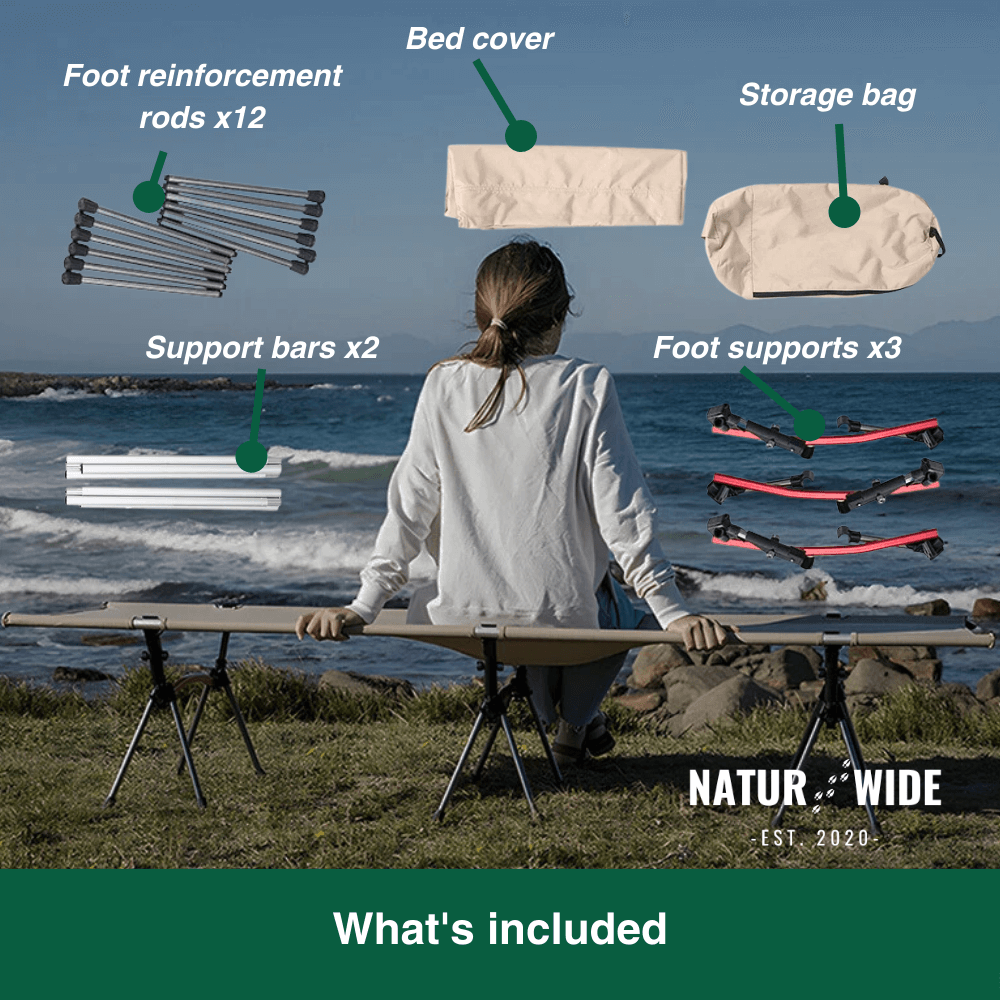 Naturwide Outdoor Camp Bed – Ultralight &amp; Foldable