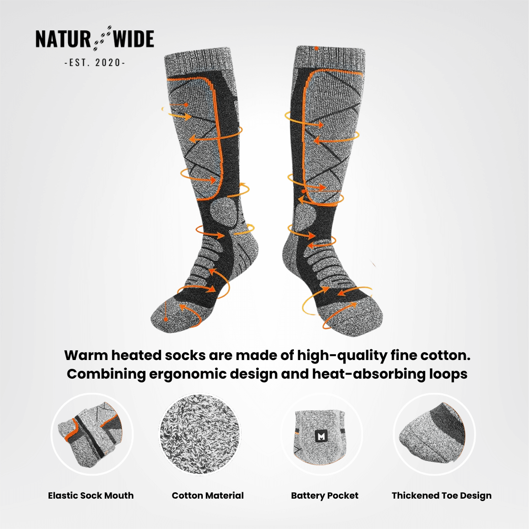 Heated Socks - Winter Sports &amp; Outdoor Warmth