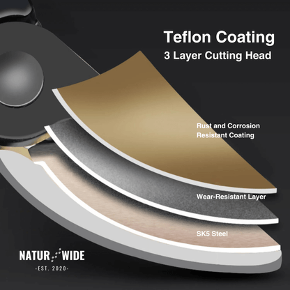 AIRAJ 8.5 Inch Pruner Shears SK5 Blade Pruning Scissors for Bonsai Fruit Trees Flowers Pruners，Ergonomic Non-slip Handles