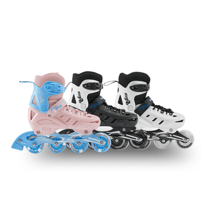 Adjustable Inline Skates for Kids and Adults Full Lights Up PU Wheels Outdoor Roller Skates Aluminum Alloy Bracket