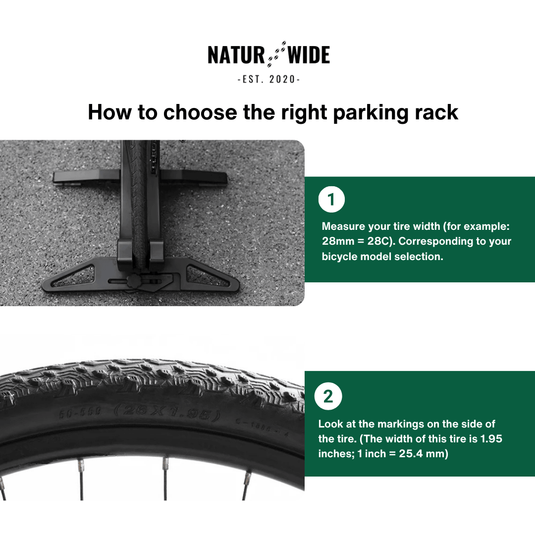 Adjustable Portable Bike Parking Rack & Storage Stand