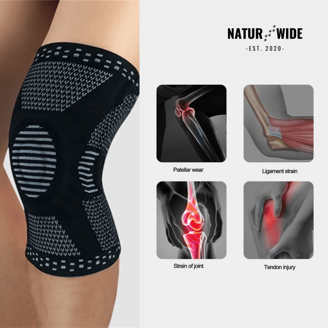 Knitted Silicone Compression Knee Brace & Patella Support