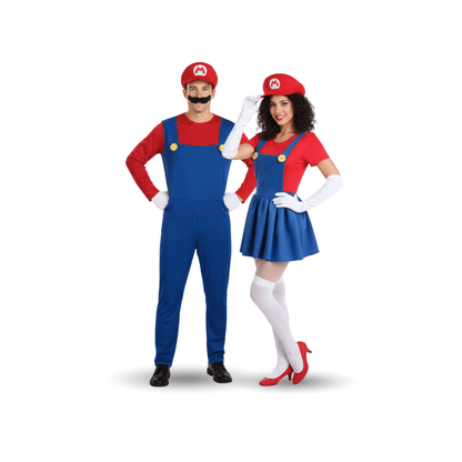 Mario & Luigi Cosplay Costume – Jumpsuit & Dress Set (Unisex)