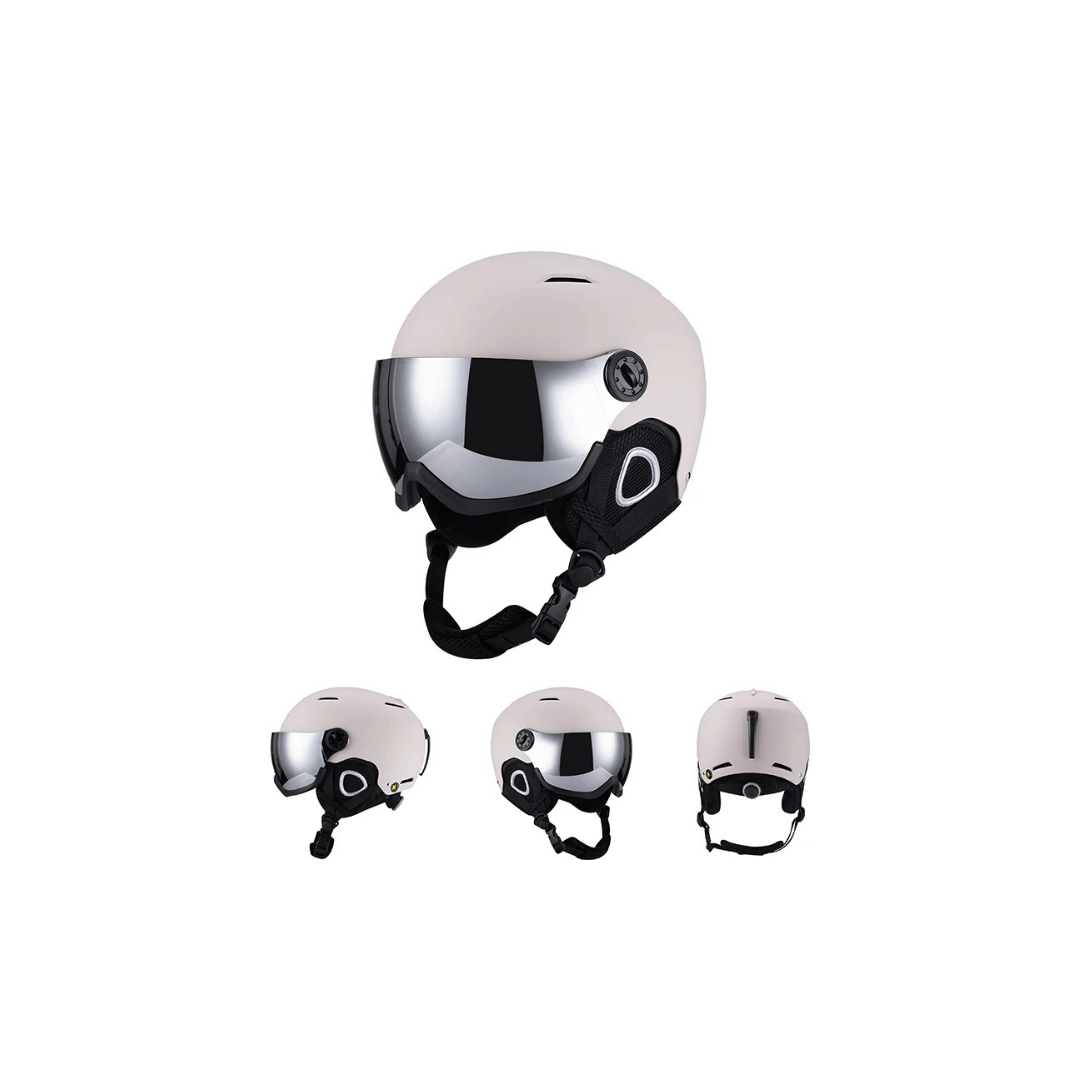 Premium Ski Helmet with Integrated Goggles – Warm &amp; Shockproof