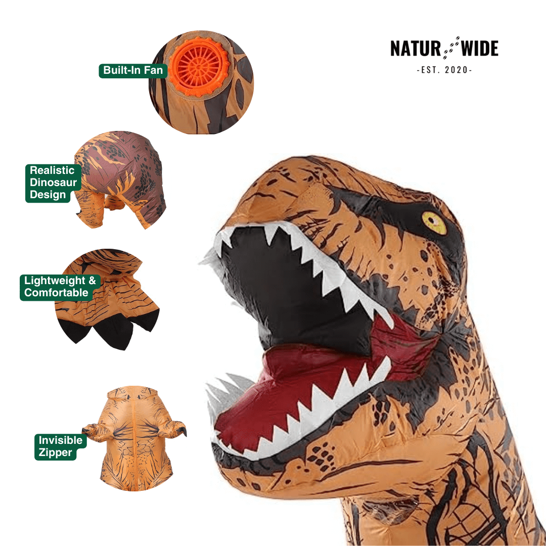 Inflatable T-Rex Costume – Dinosaur Suit (Adults & Kids)