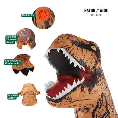 Inflatable T-Rex Costume – Dinosaur Suit (Adults & Kids)