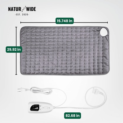 Electric Heating Blanket - Heat Pad for Back, Belly &amp; Legs with 6 Temperature Levels