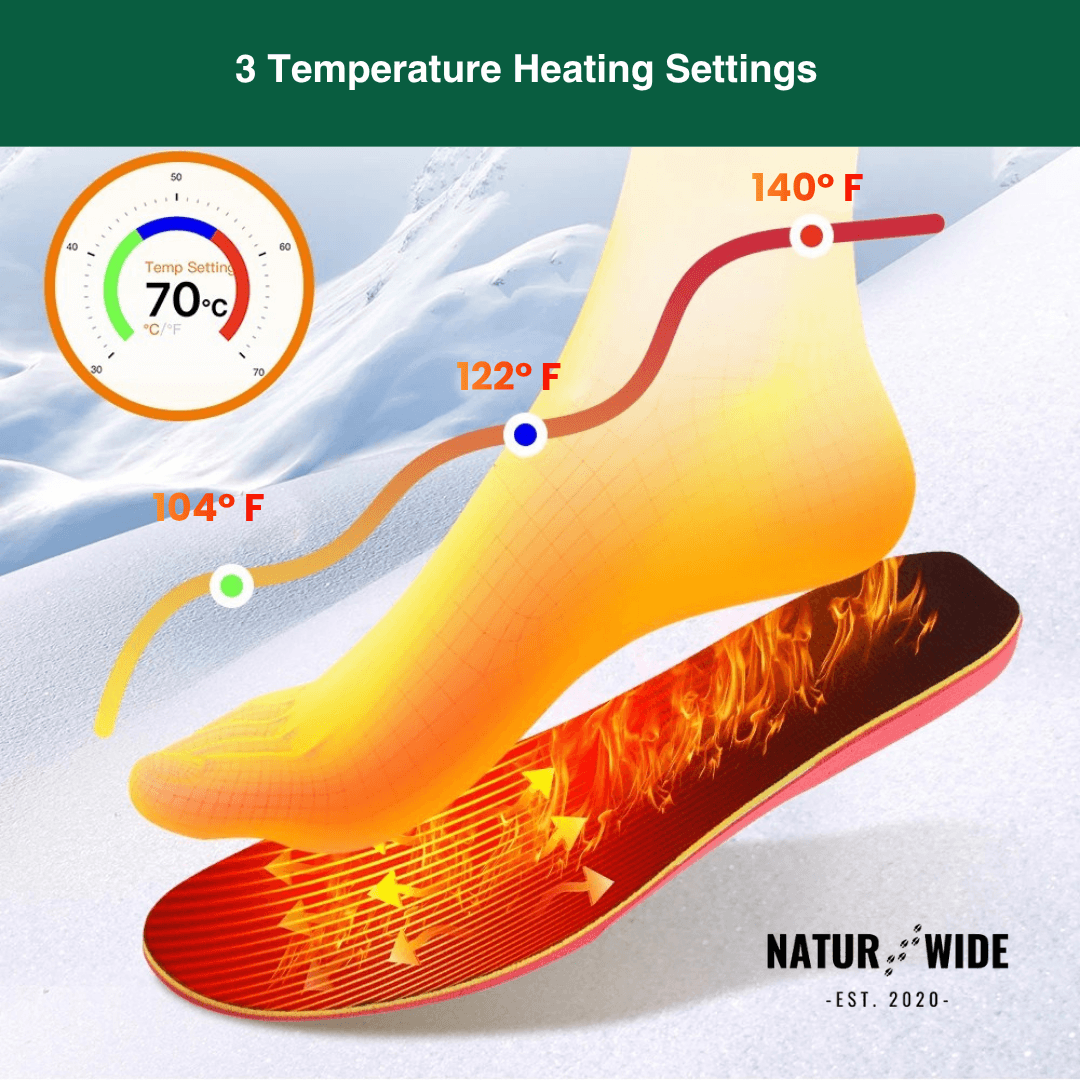 App-Controlled Smart Rechargeable Heated Insoles