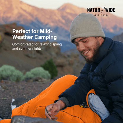 Ultralight Envelope Sleeping Bag – 3-Season Camping & Travel