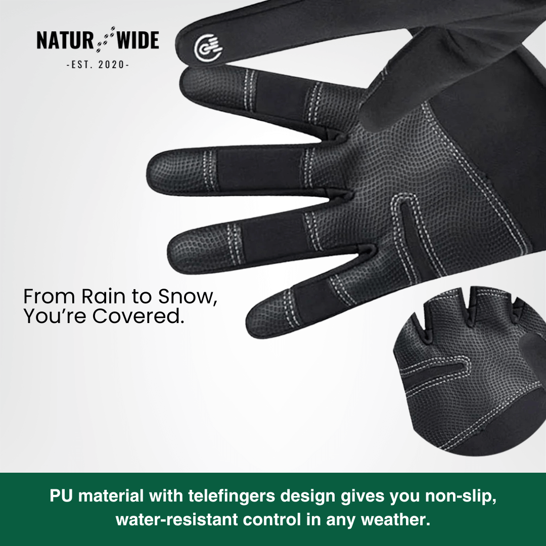 Naturwide Winter Gloves – Waterproof, Windproof &amp; Touchscreen Compatible