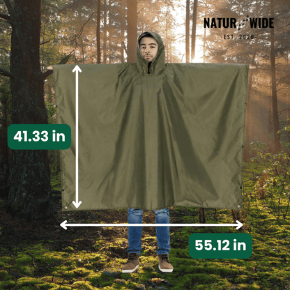 3 in 1 rain poncho – protection for all weather conditions