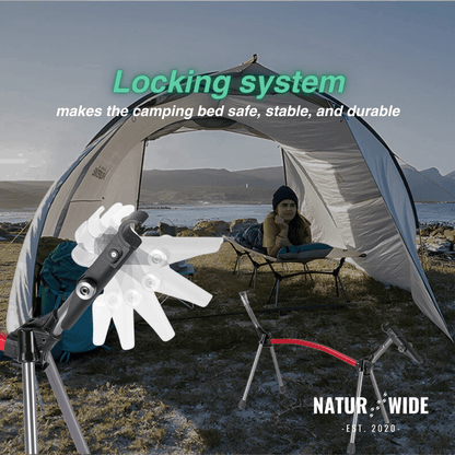 Naturwide Outdoor Camp Bed – Ultralight &amp; Foldable