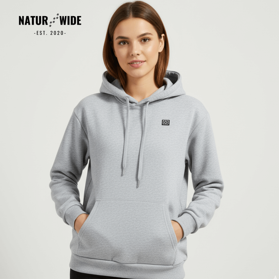 USB Heated Hoodie – Unisex Zip-Up with Thick Wool Lining