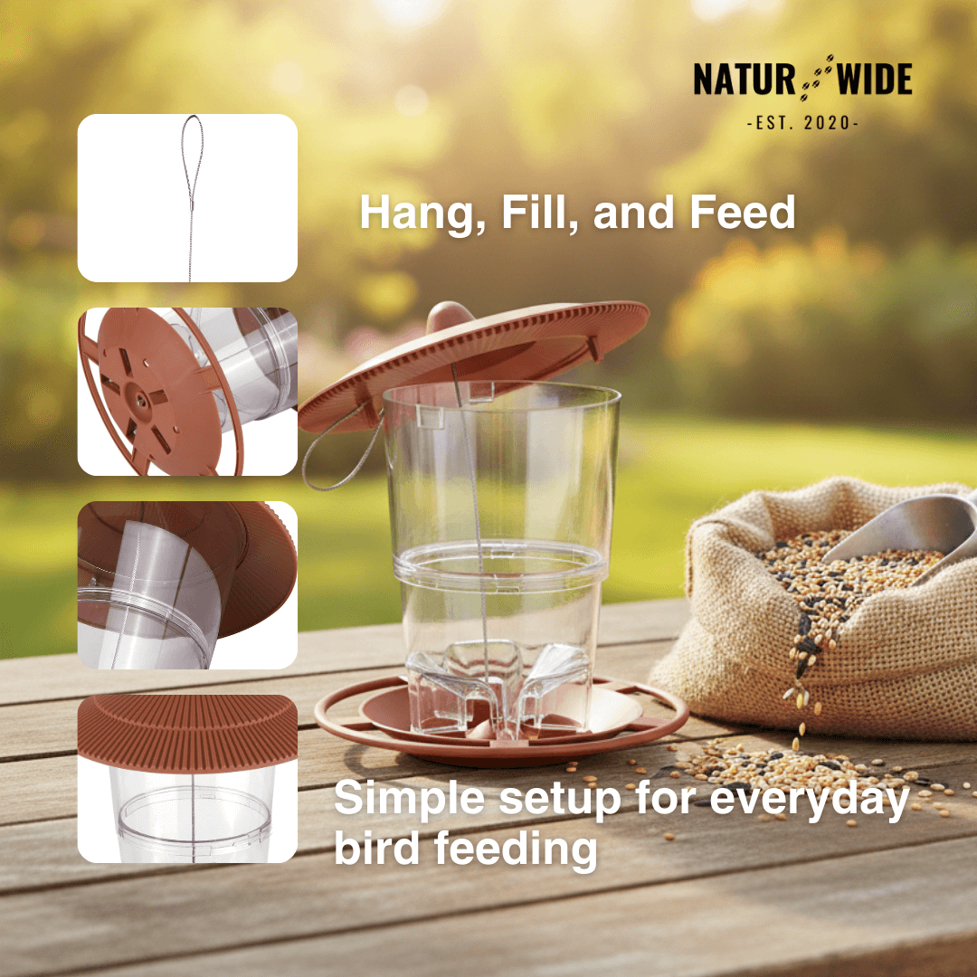 Gazebo Wild Bird Feeder – Hanging Outdoor Seed Station
