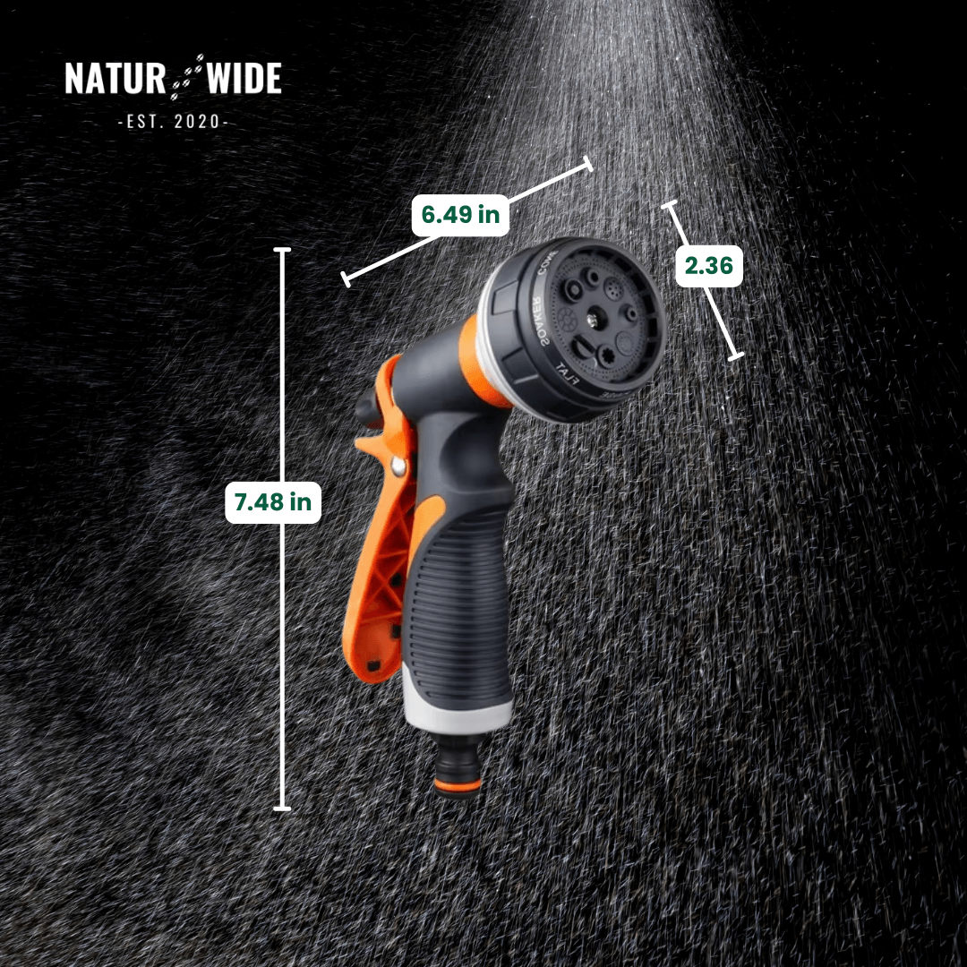Garden Hose Nozzle 8-in-1 – Non-Slip & Versatile