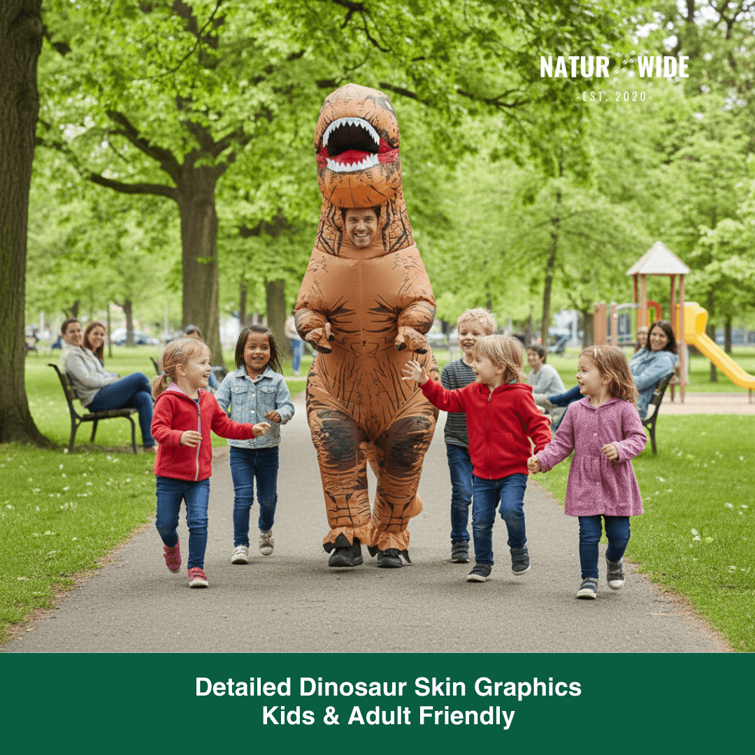 Inflatable T-Rex Costume – Dinosaur Suit (Adults & Kids)