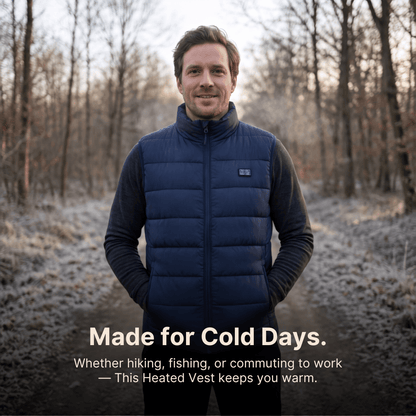 Heated Vest – 9 Heating Zones, USB Rechargeable &amp; Waterproof