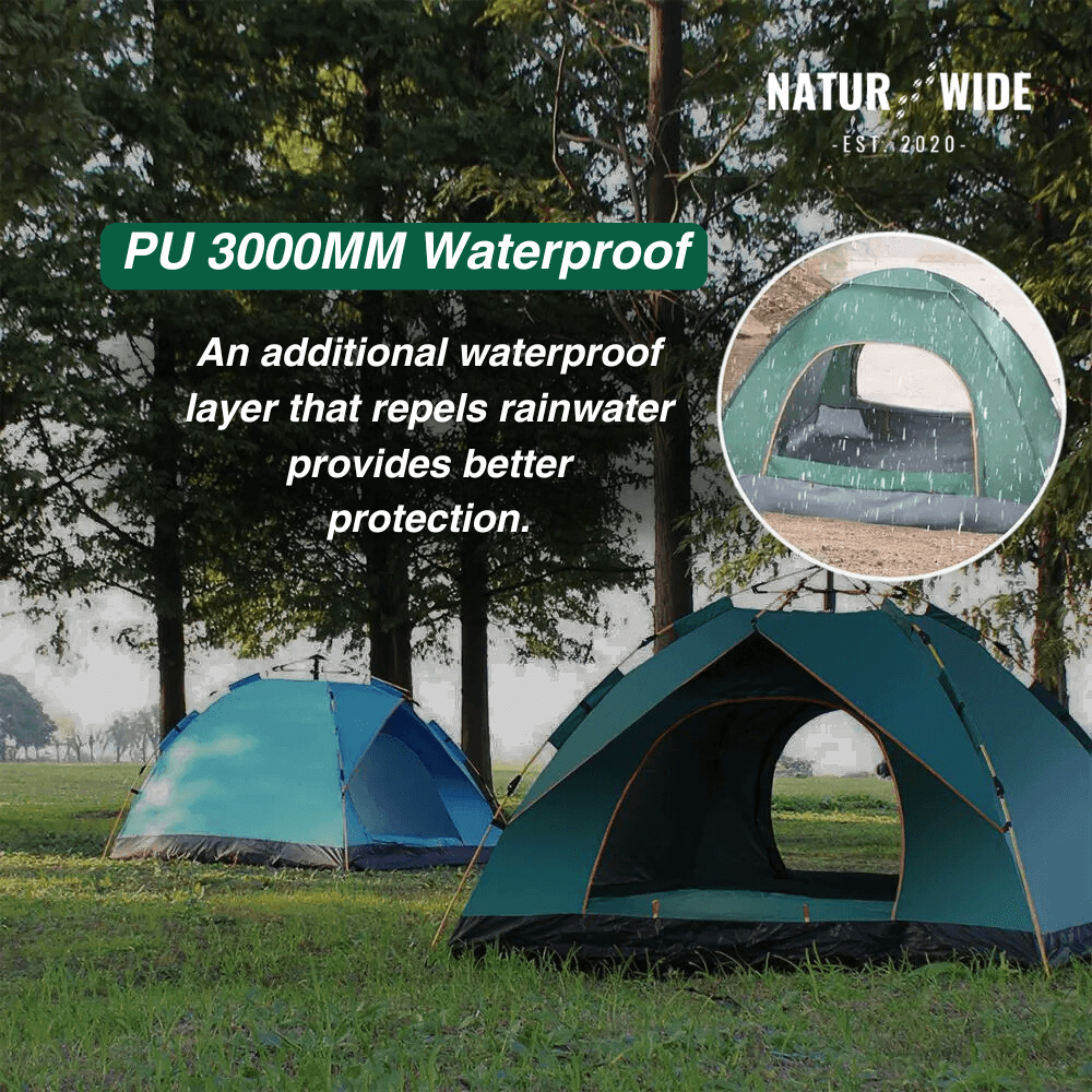 Naturwide Outdoor Tent - Automatic setup in 3 seconds