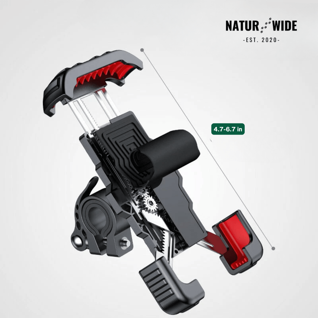 Secure Motorcycle & Bike Phone Mount - 1s Quick Lock