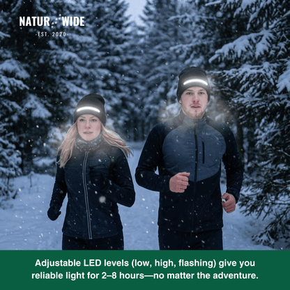 LED Hat with Light – USB Rechargeable Unisex Winter Hat