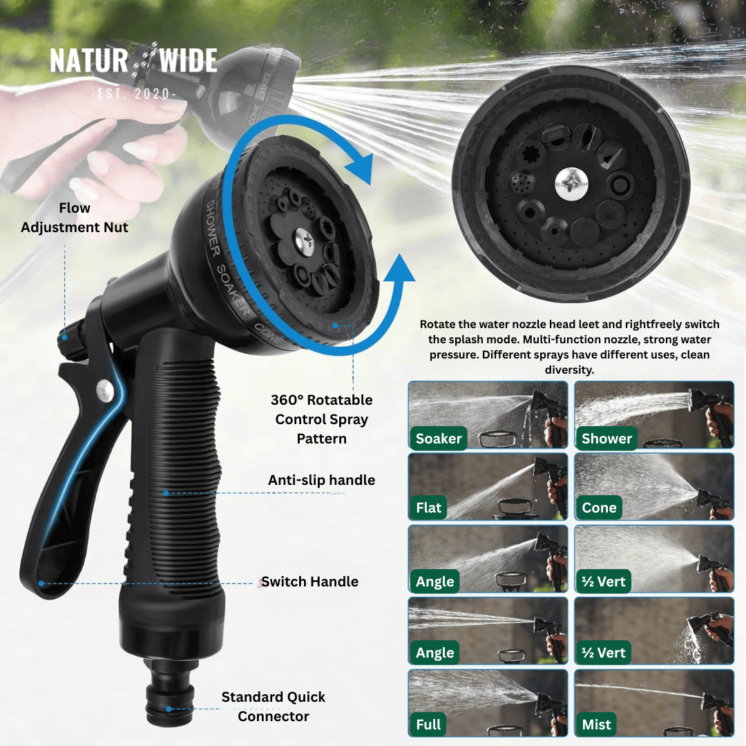 Portable Manual Camping Shower – 3/5/8L Hand Pump with 3m Hose